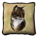 Brown Tabby Cat Pillow